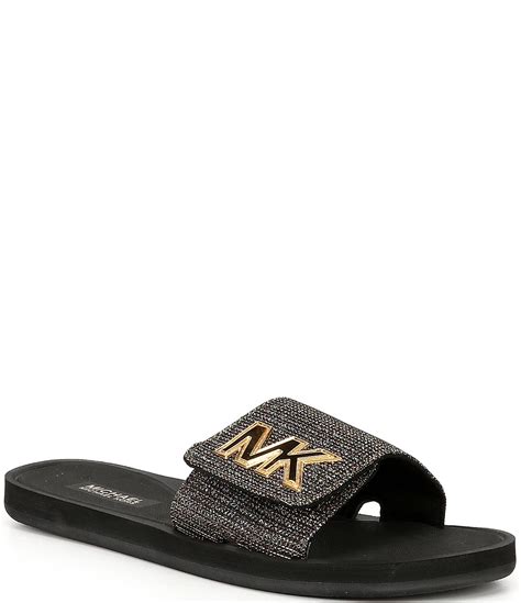 michael kors bling slides|Michael Kors slides size 11.